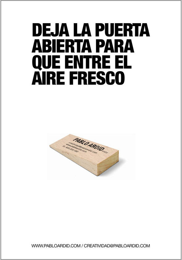 cv en cuña de madera