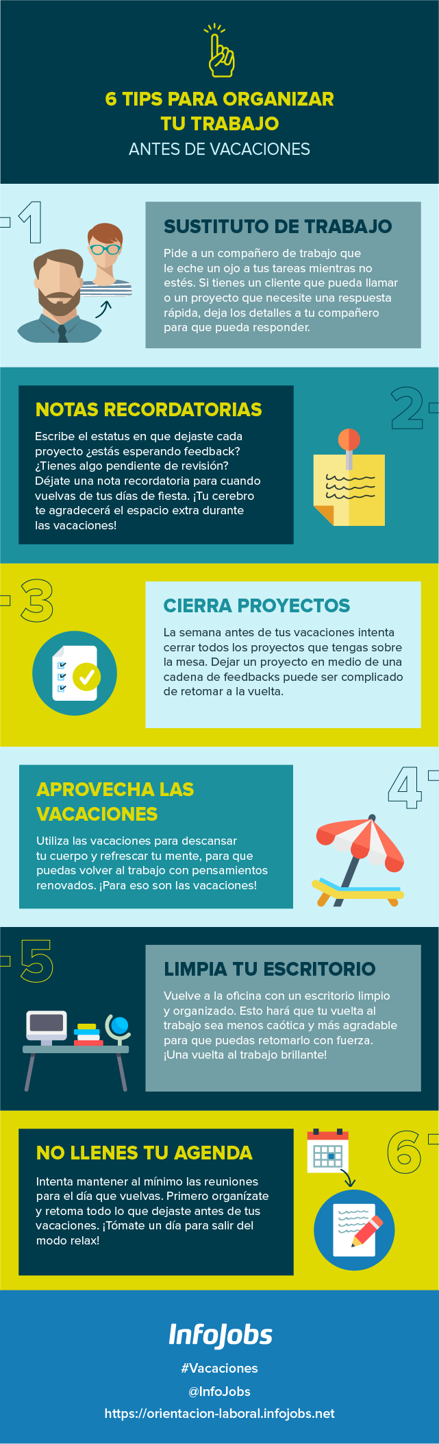 consejos para organizar tu trabajo antes de irte de vacaciones