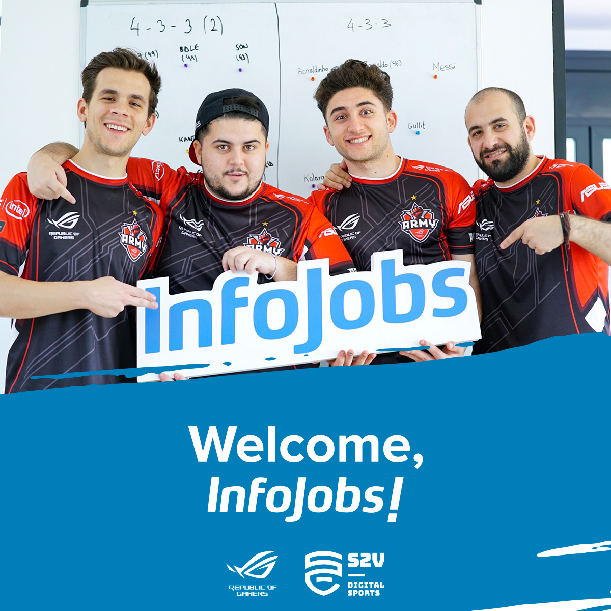 InfoJobs patrocinadores Asus Rog Army