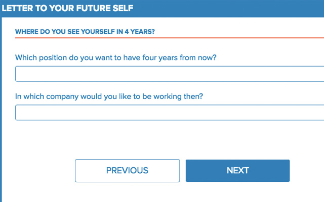 carta al futuro infojobs