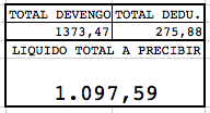 Líquido a percibir nómina salarial
