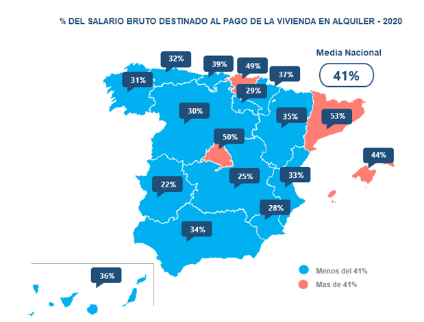 mapa alquiler salarios infojobs fotocasa
