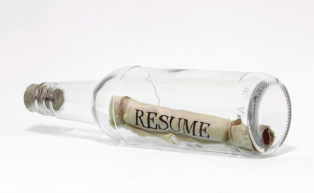 cv en una botella